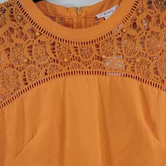 Esley Dress Womens Large Lace Embellished Sleeveless Dress Fun Summer NWT - Picture 2 of 8